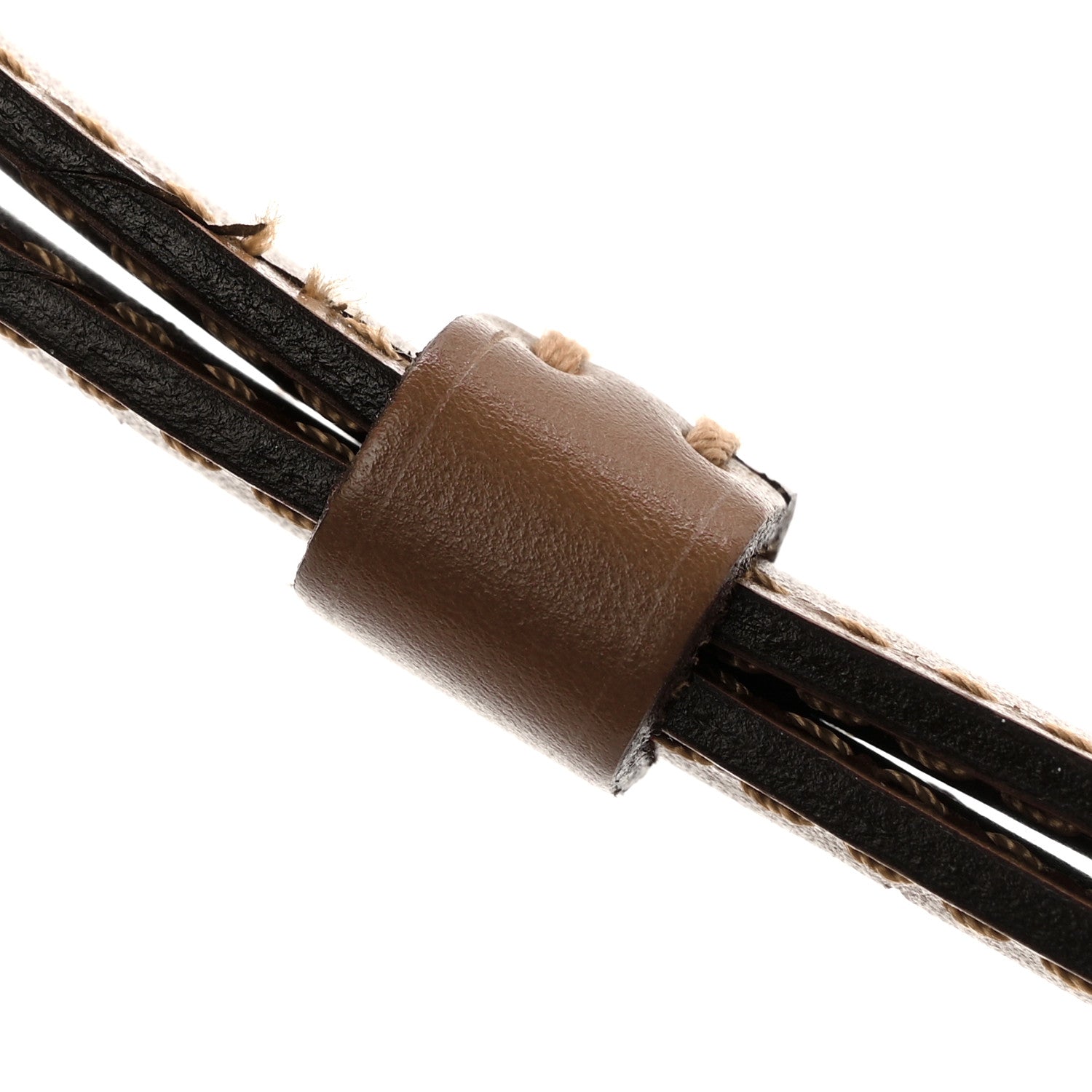 Louis Vuitton Calfskin 16mm Adjustable Shoulder Strap Brown Brown