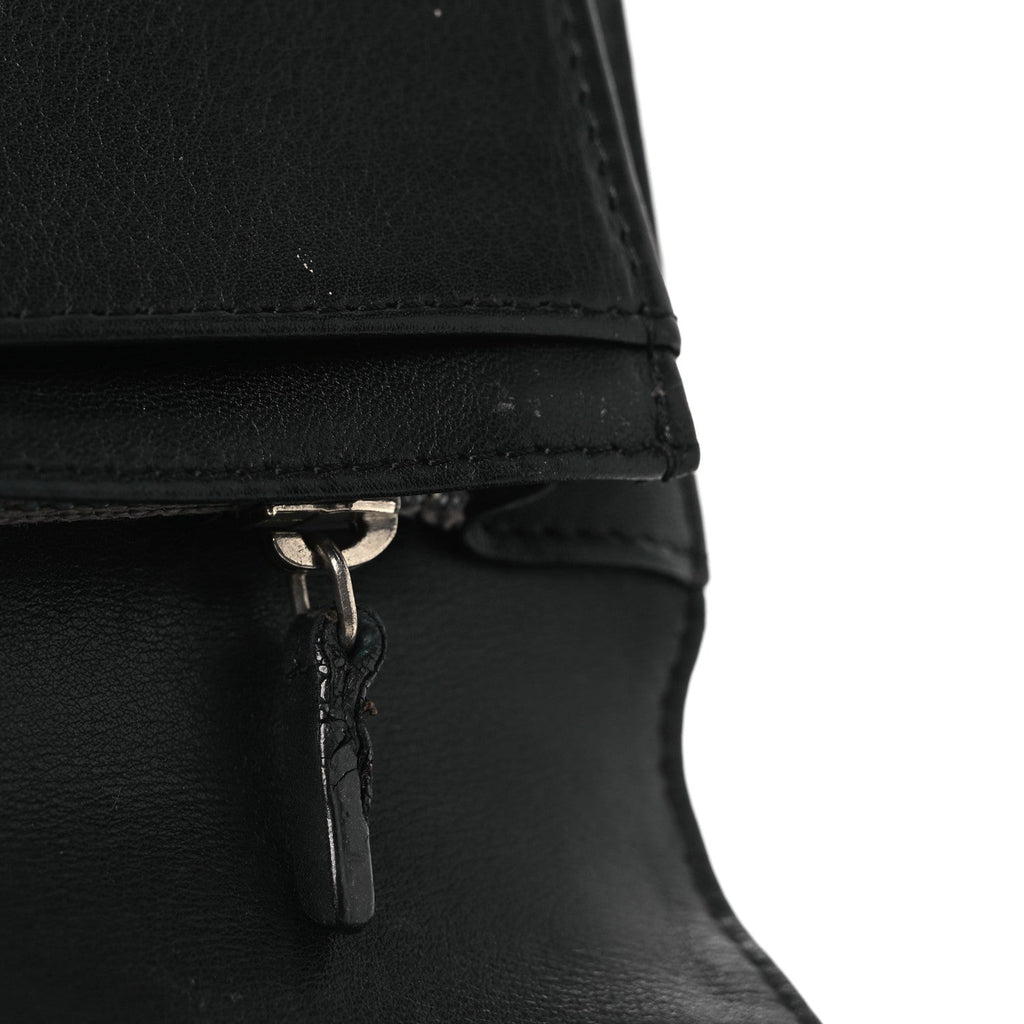 Patent Camellia Yen Wallet Black