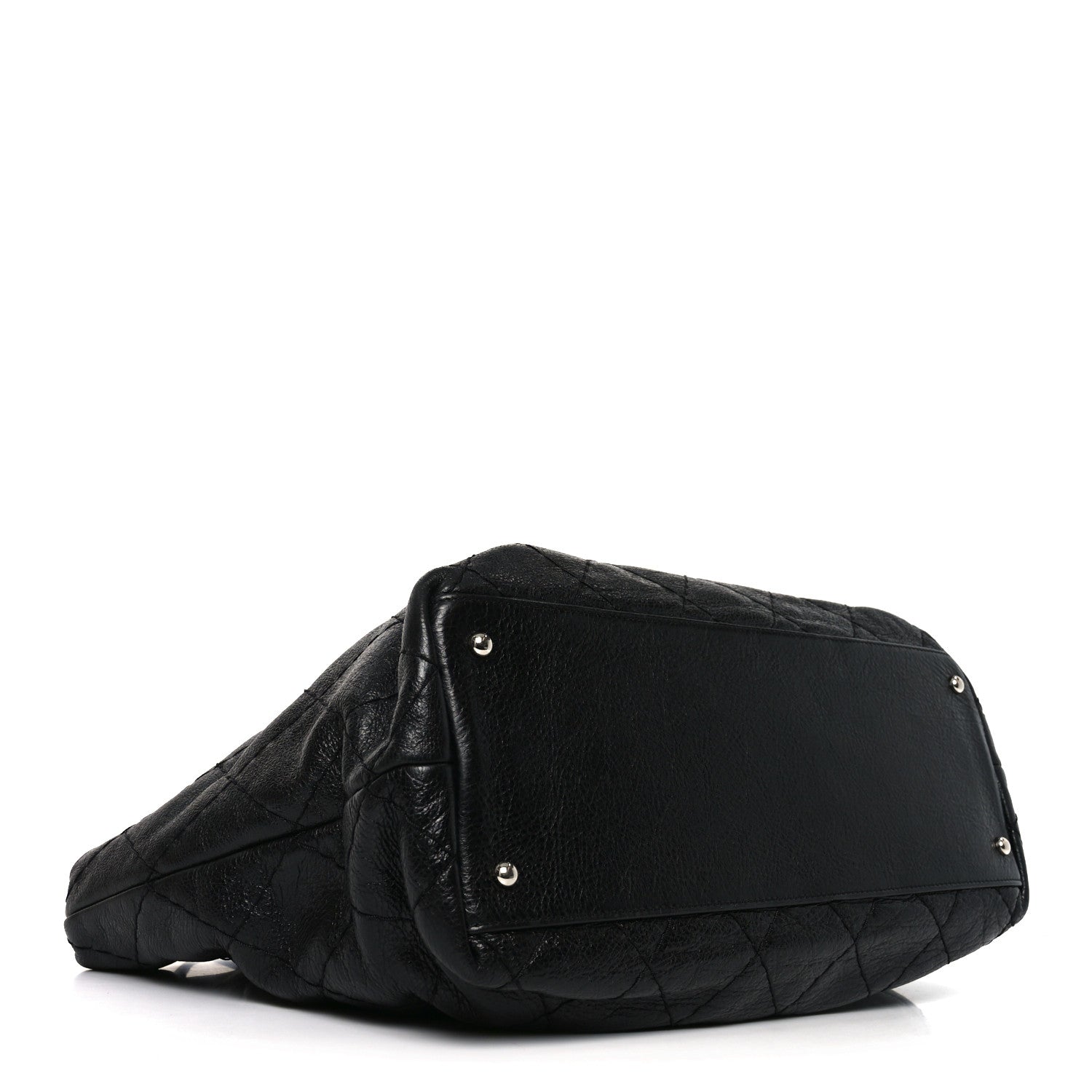 Chanel Glazed Calfskin Large On The Road Tote Black
