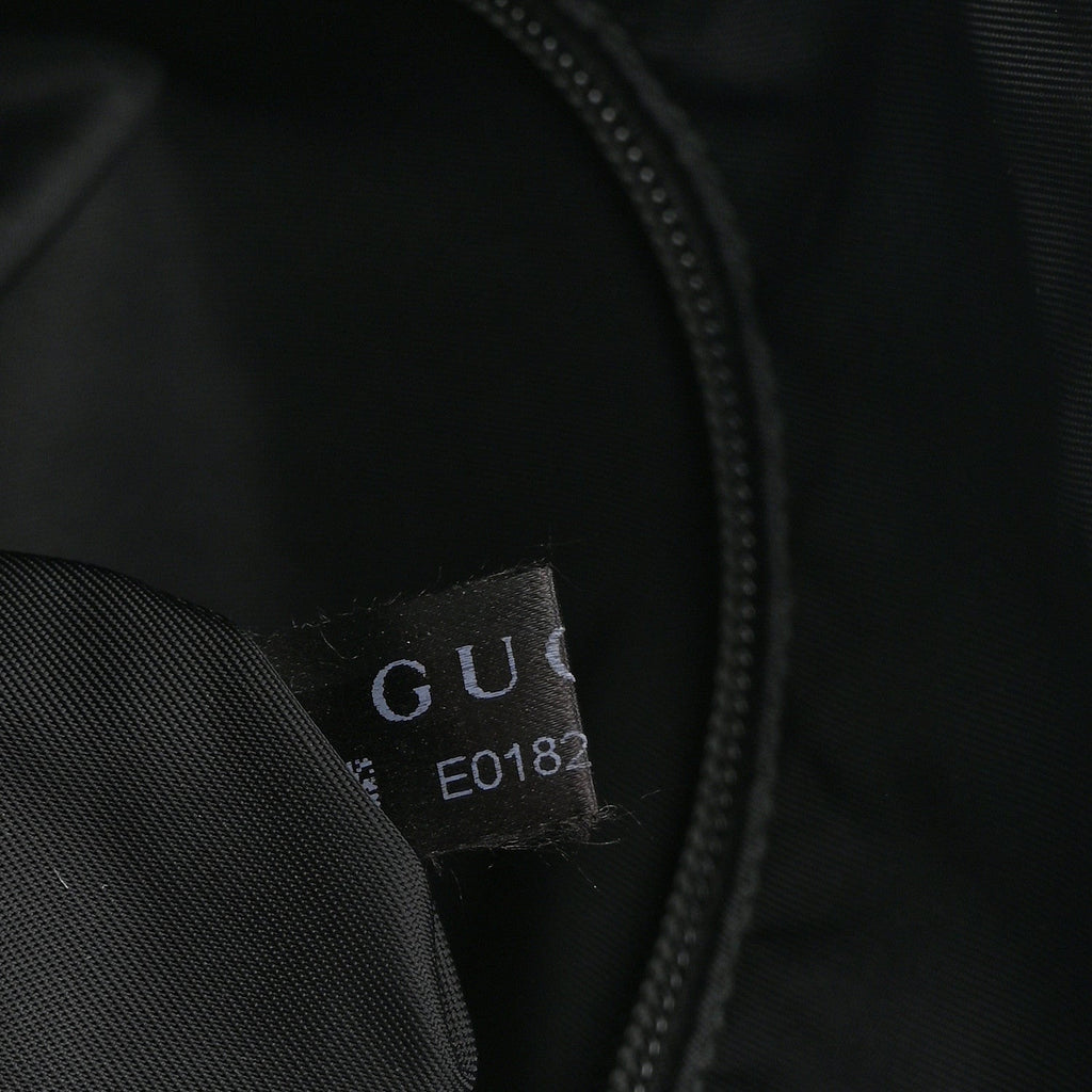 Gucci Techno Canvas Web Messenger Bag Black
