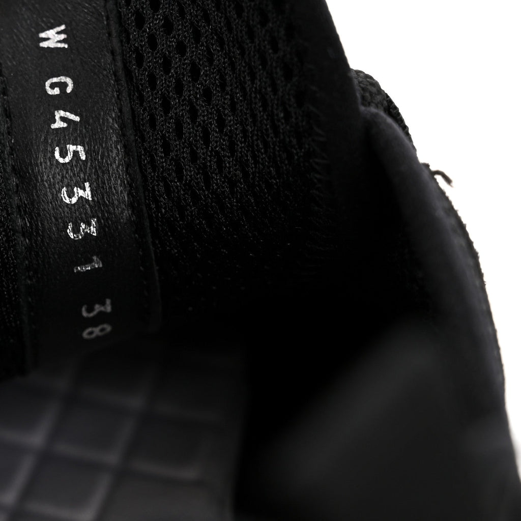 Chanel Suede Calfskin Nylon Grosgrain CC Sneakers 38 Black