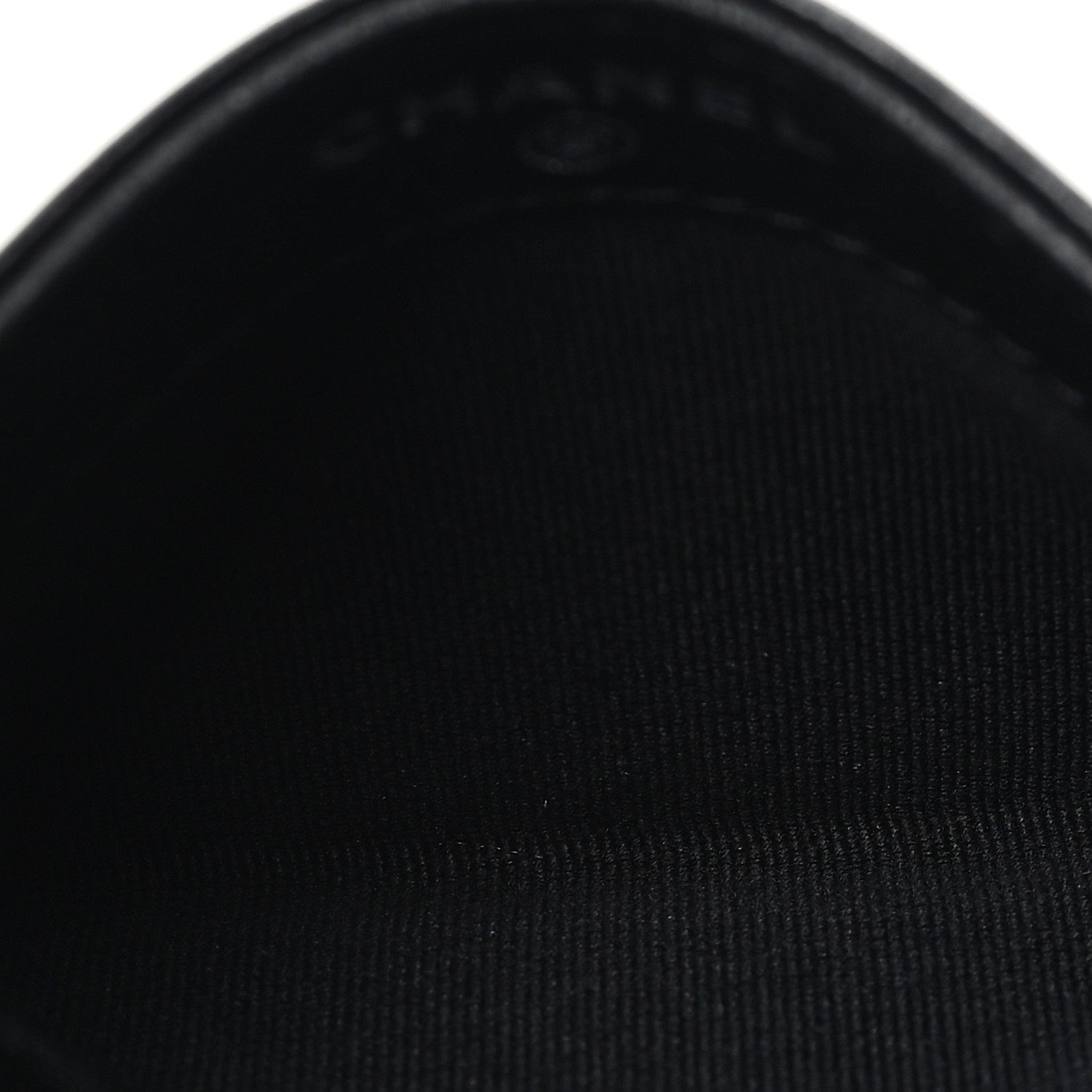 Pearly Lambskin Quilted Card Holder So Black