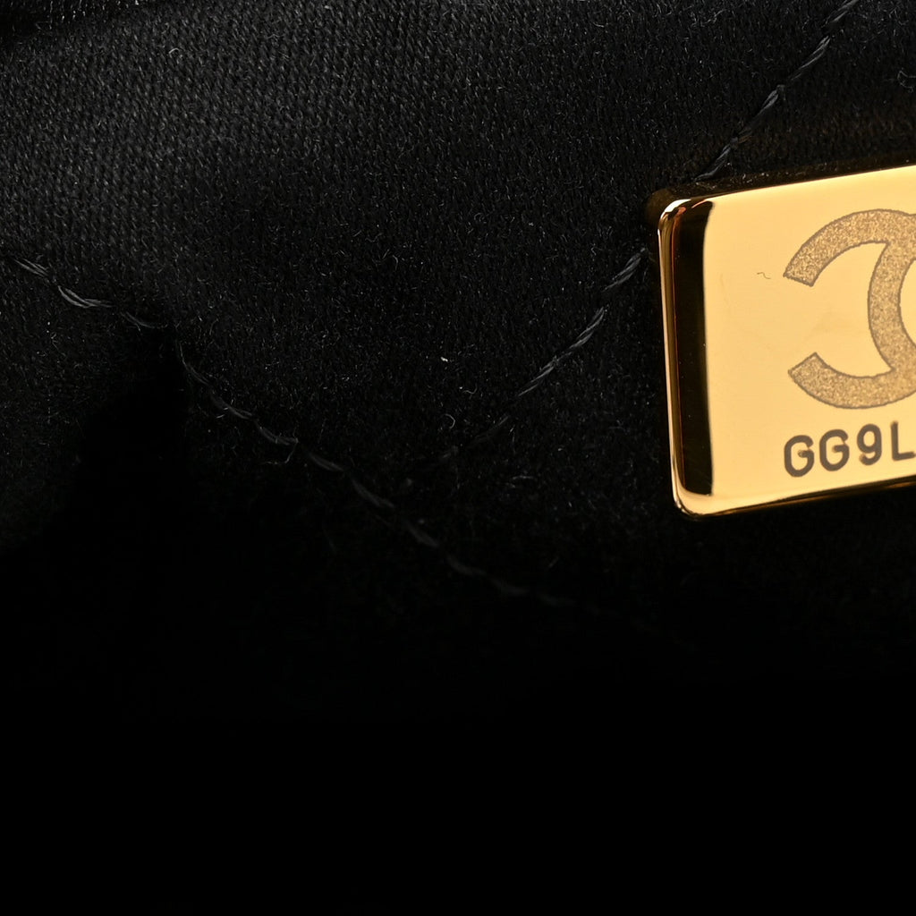 Chanel Shiny Calfskin Quilted Mini Chanel 22 Black