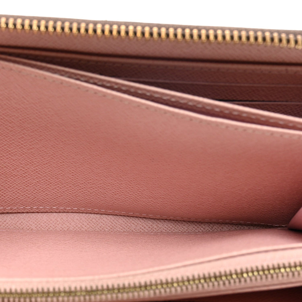 Louis Vuitton Monogram Zippy Wallet Rose Ballerine