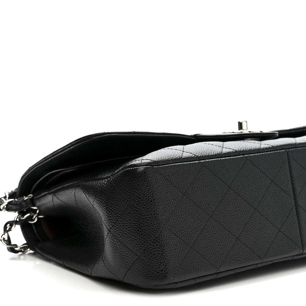Chanel Caviar Quilted Jumbo Double Flap Black