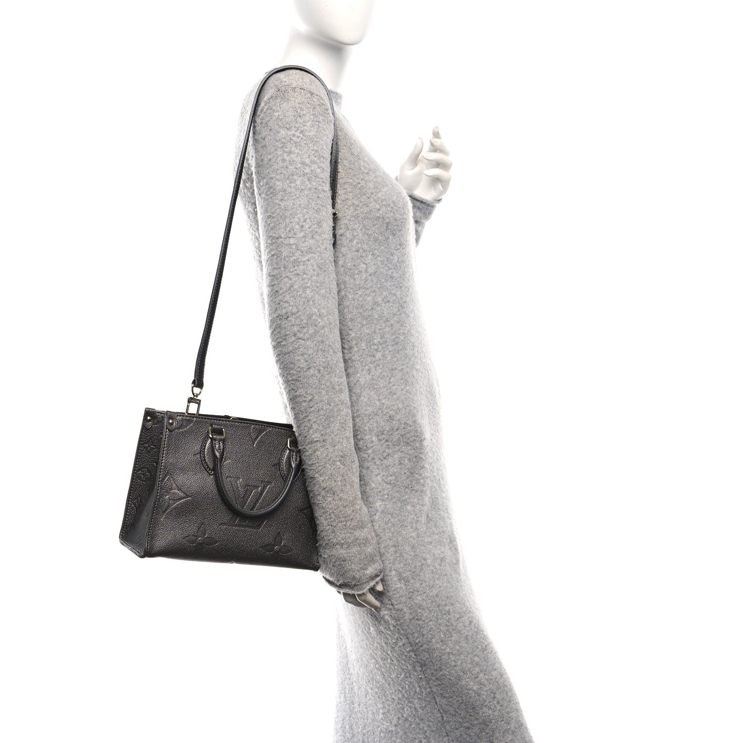Louis Vuitton Metallic Empreinte Monogram Giant Onthego PM Gun Metal