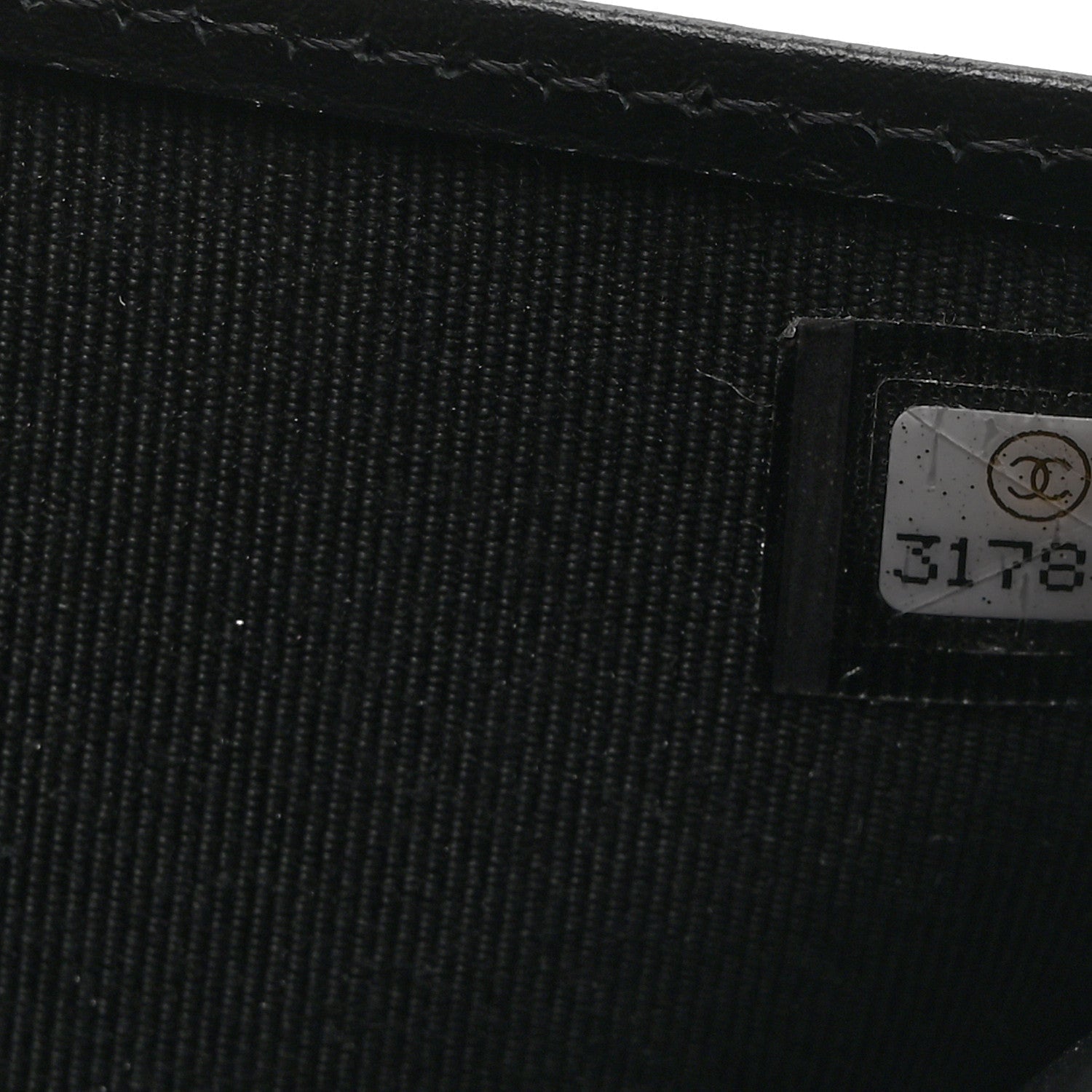 Chanel Caviar Quilted Compact Boy Wallet Black