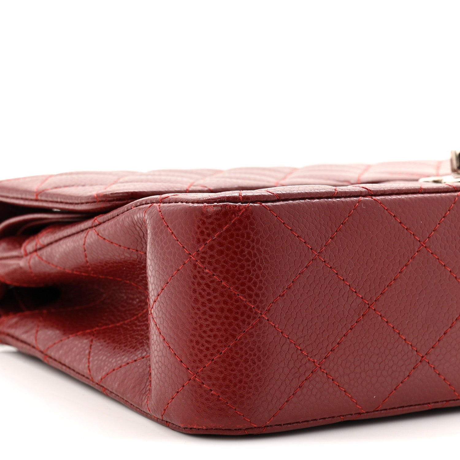 Chanel Caviar Quilted Medium Double Flap Burgundy