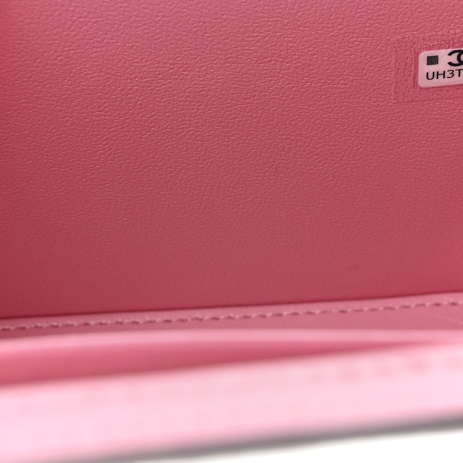 Chanel Lambskin Quilted Small Top Handle Vanity Case With Chain Pink