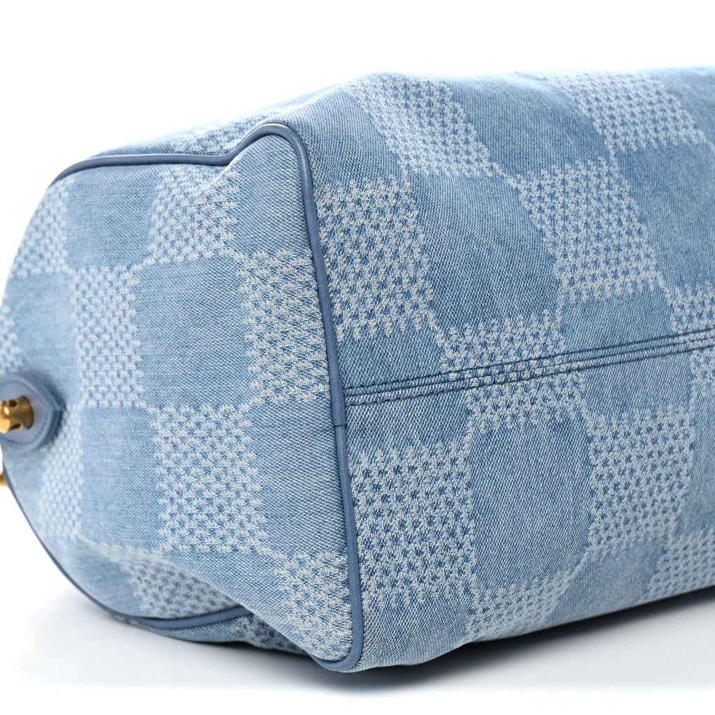 Louis Vuitton Damier Denim 3D Speedy Bandouliere 30 Denim Blue