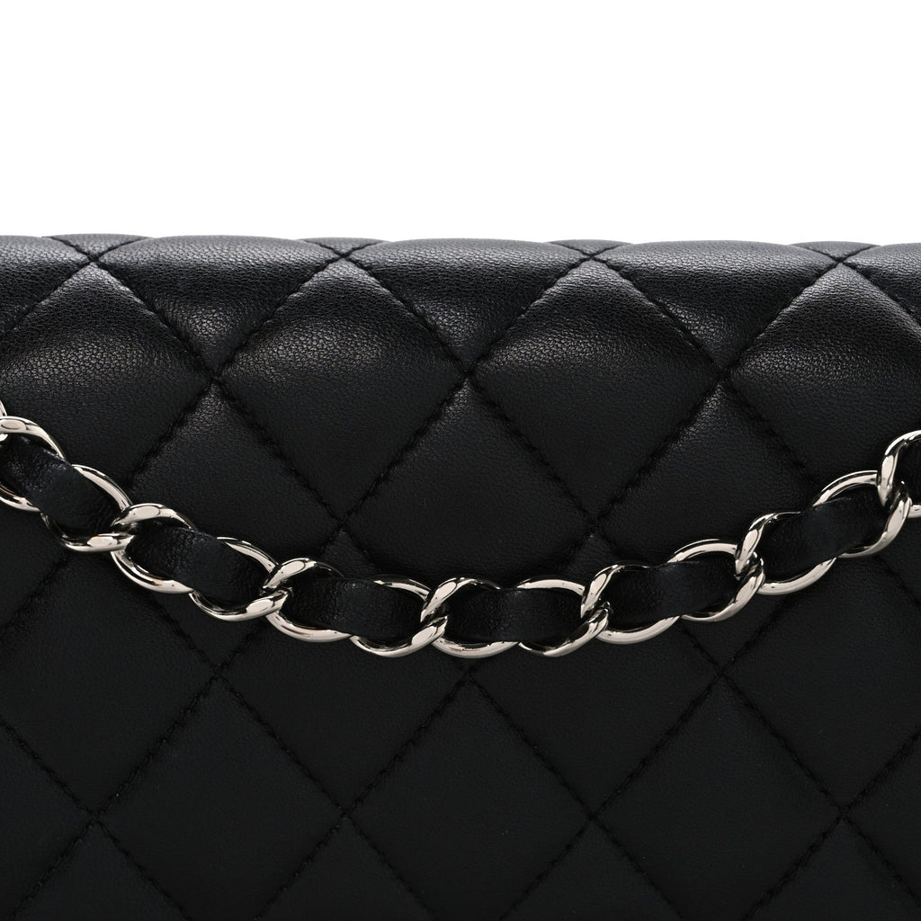 Chanel Lambskin Quilted Small Double Flap Black