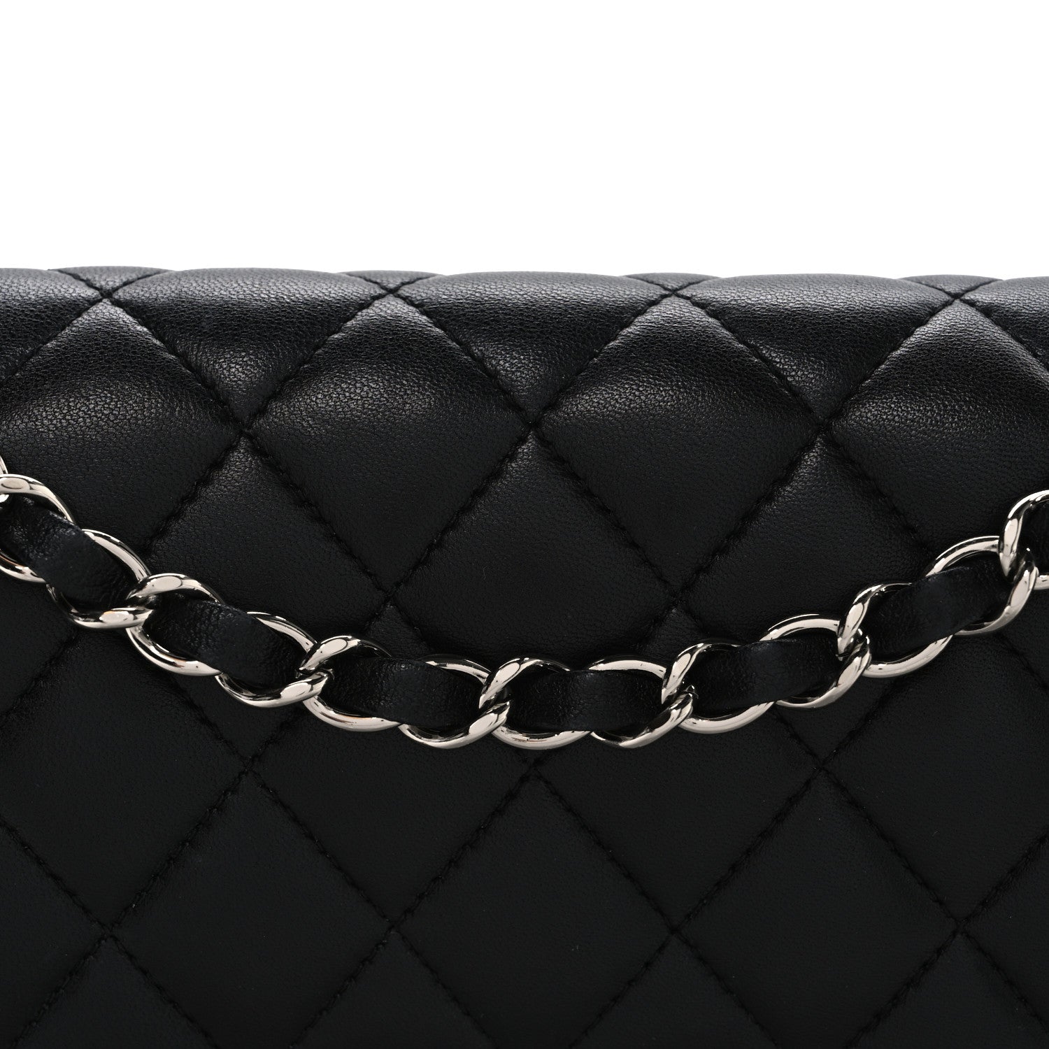 Chanel Lambskin Quilted Small Double Flap Black