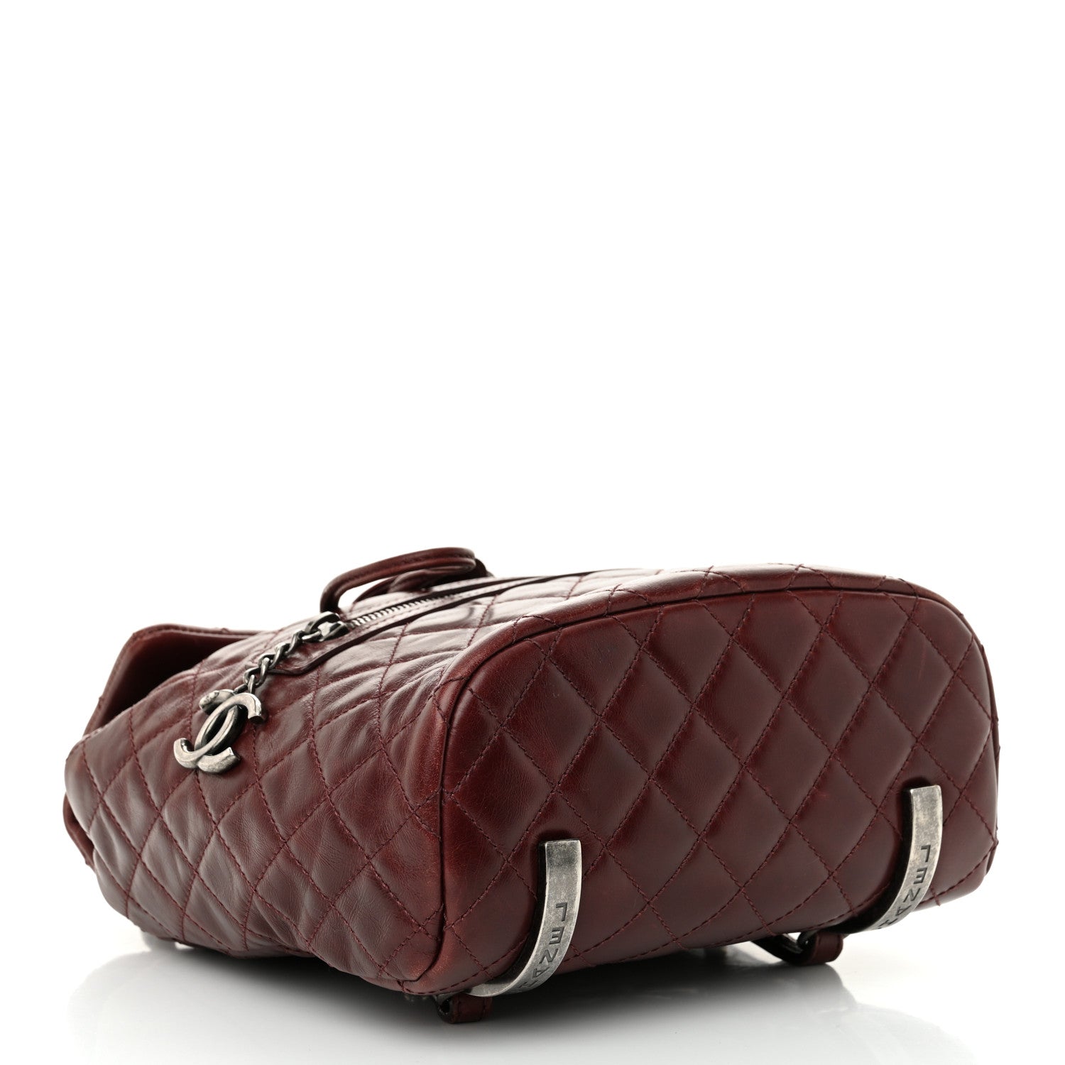 Chanel Glazed Calfskin Quilted Small Salzburg Backpack Burgundy