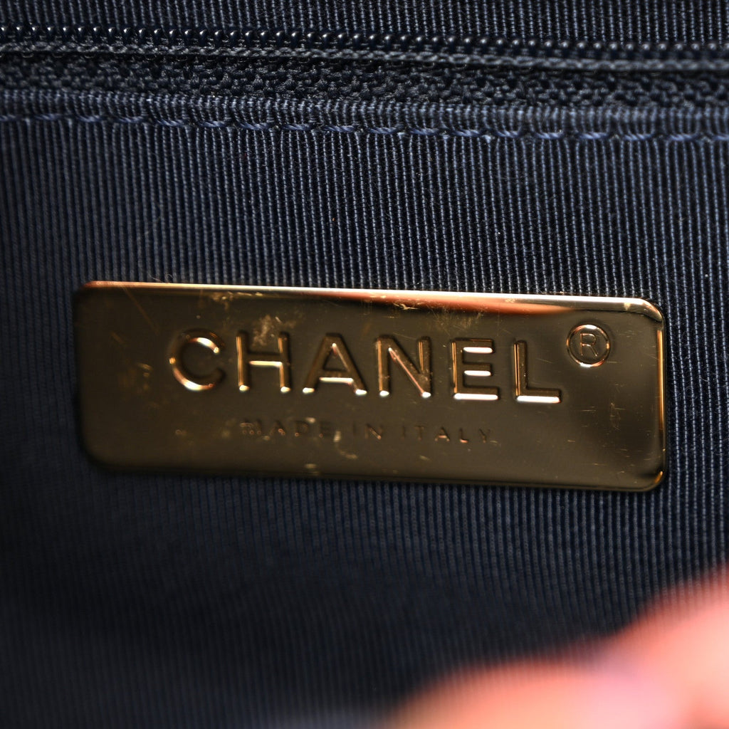 Chanel Tweed Quilted Medium Chanel 19 Flap Red Navy Multicolor