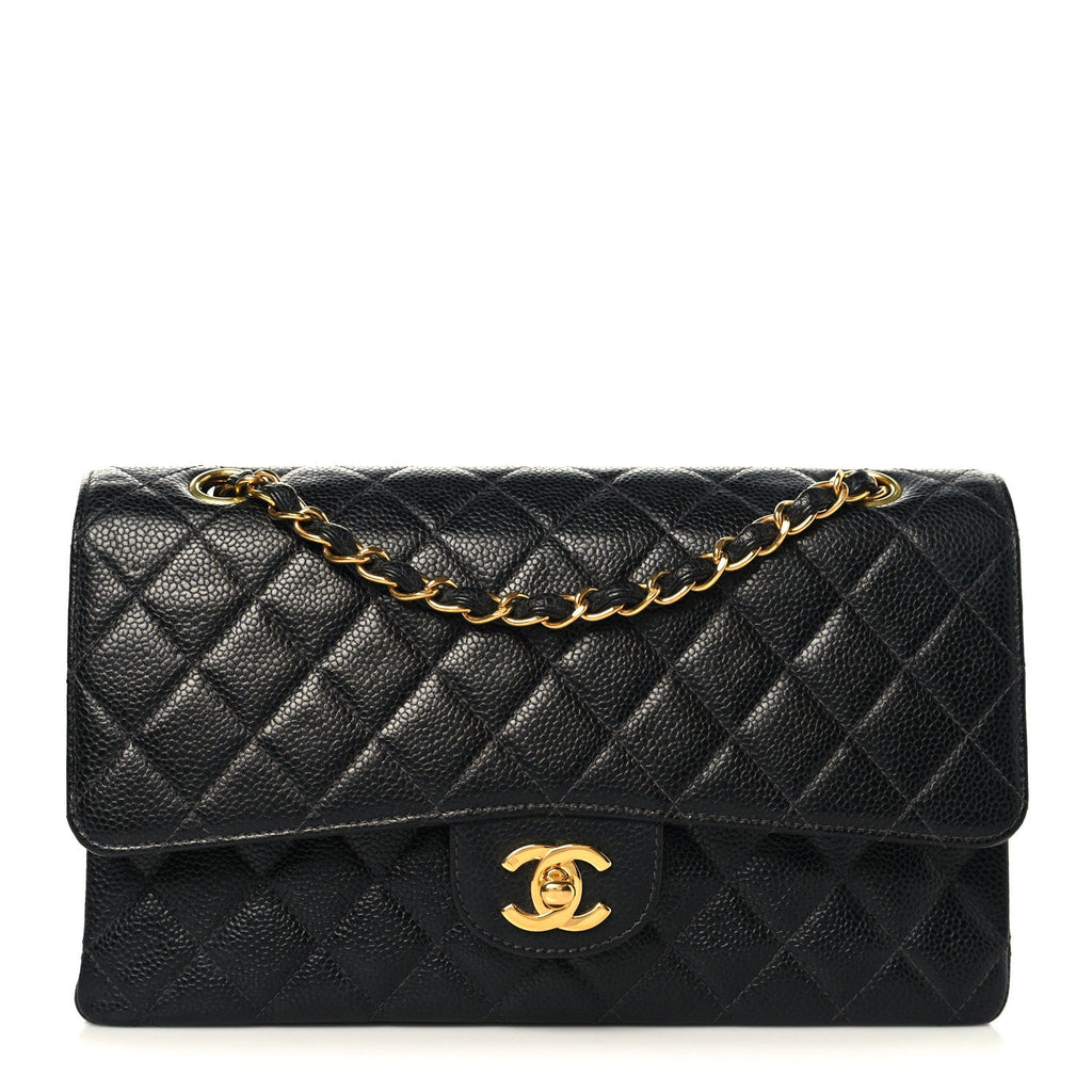Chanel Caviar Quilted Medium Double Flap Black