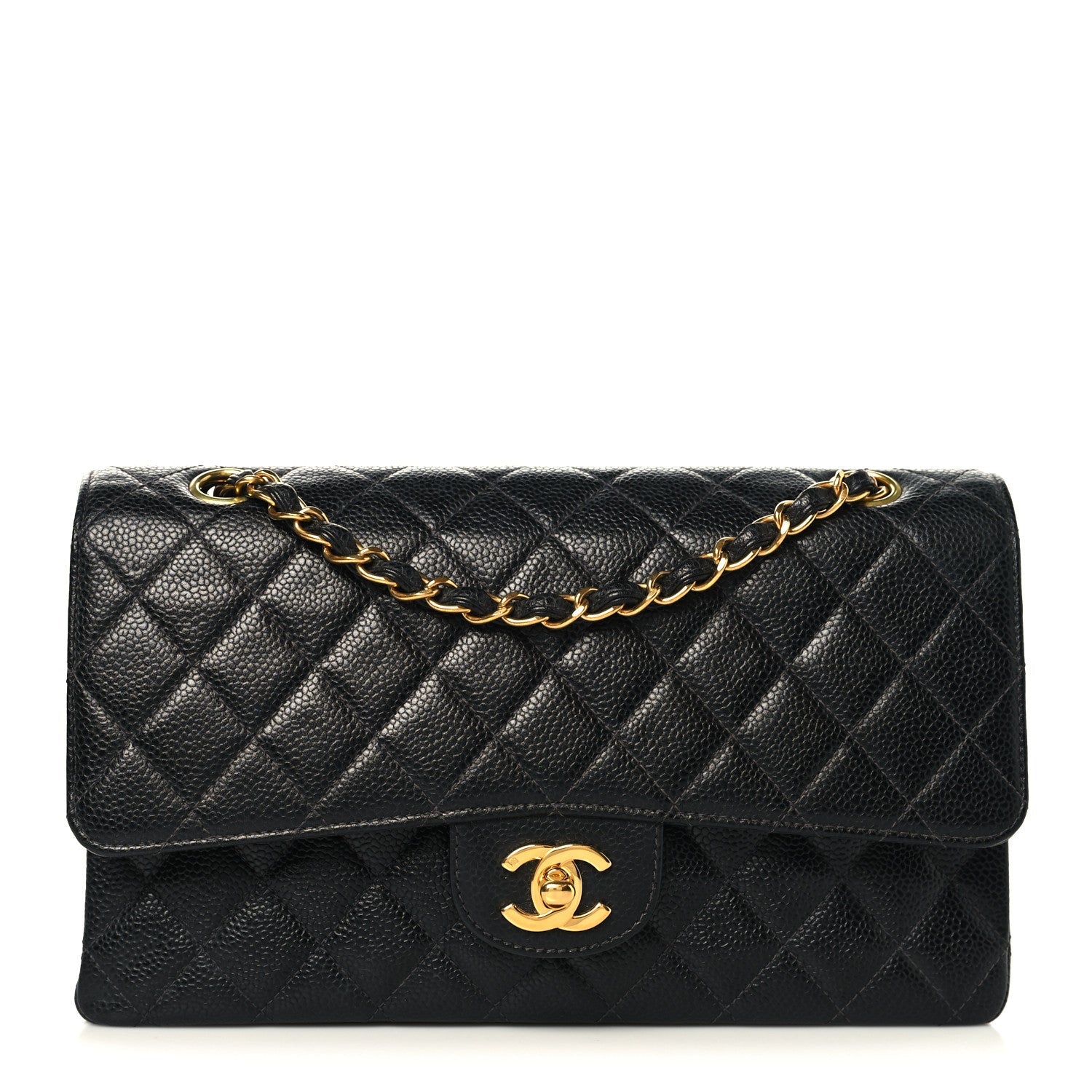 Chanel Caviar Quilted Medium Double Flap Black