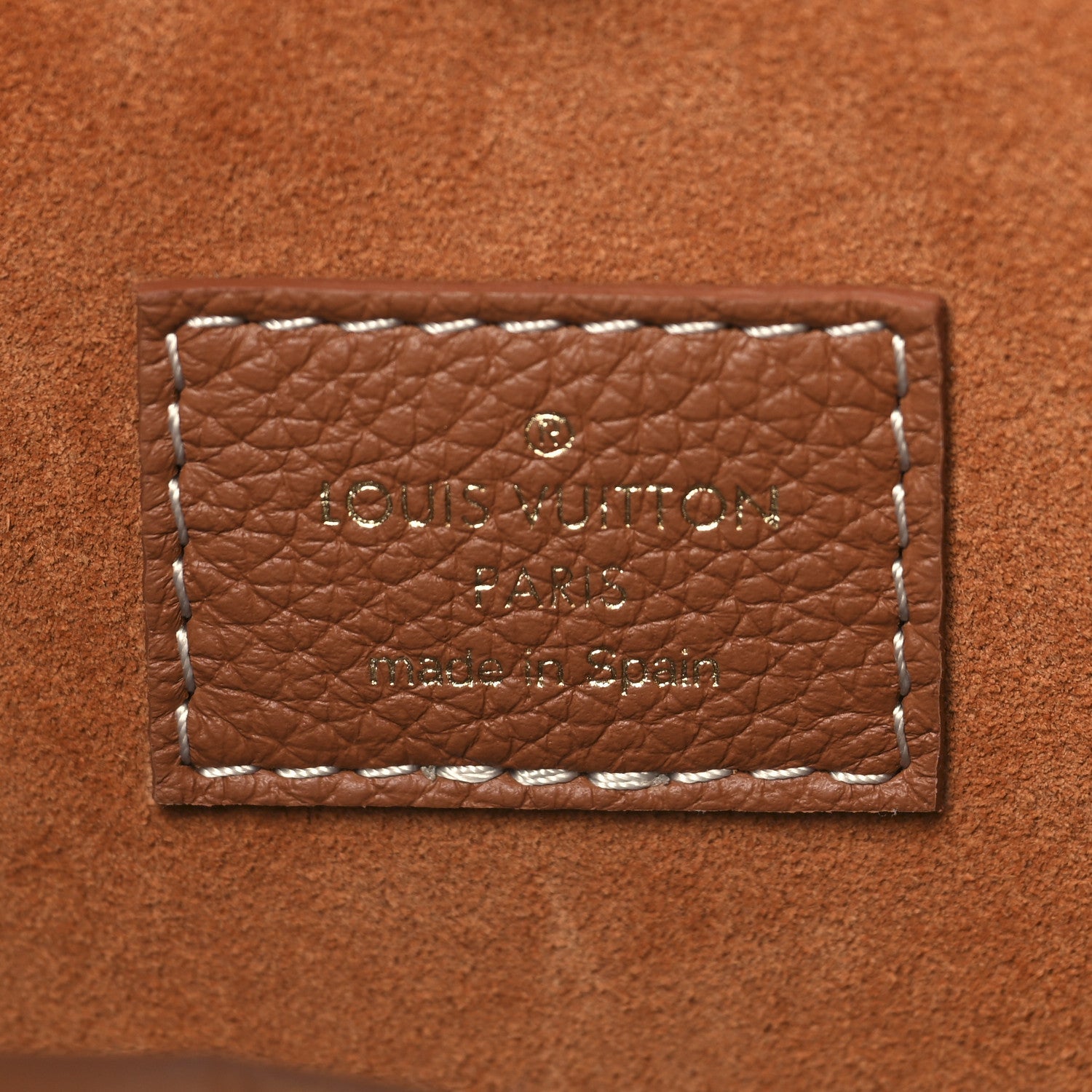 Louis Vuitton Grained Calfskin Low Key Hobo MM Cognac