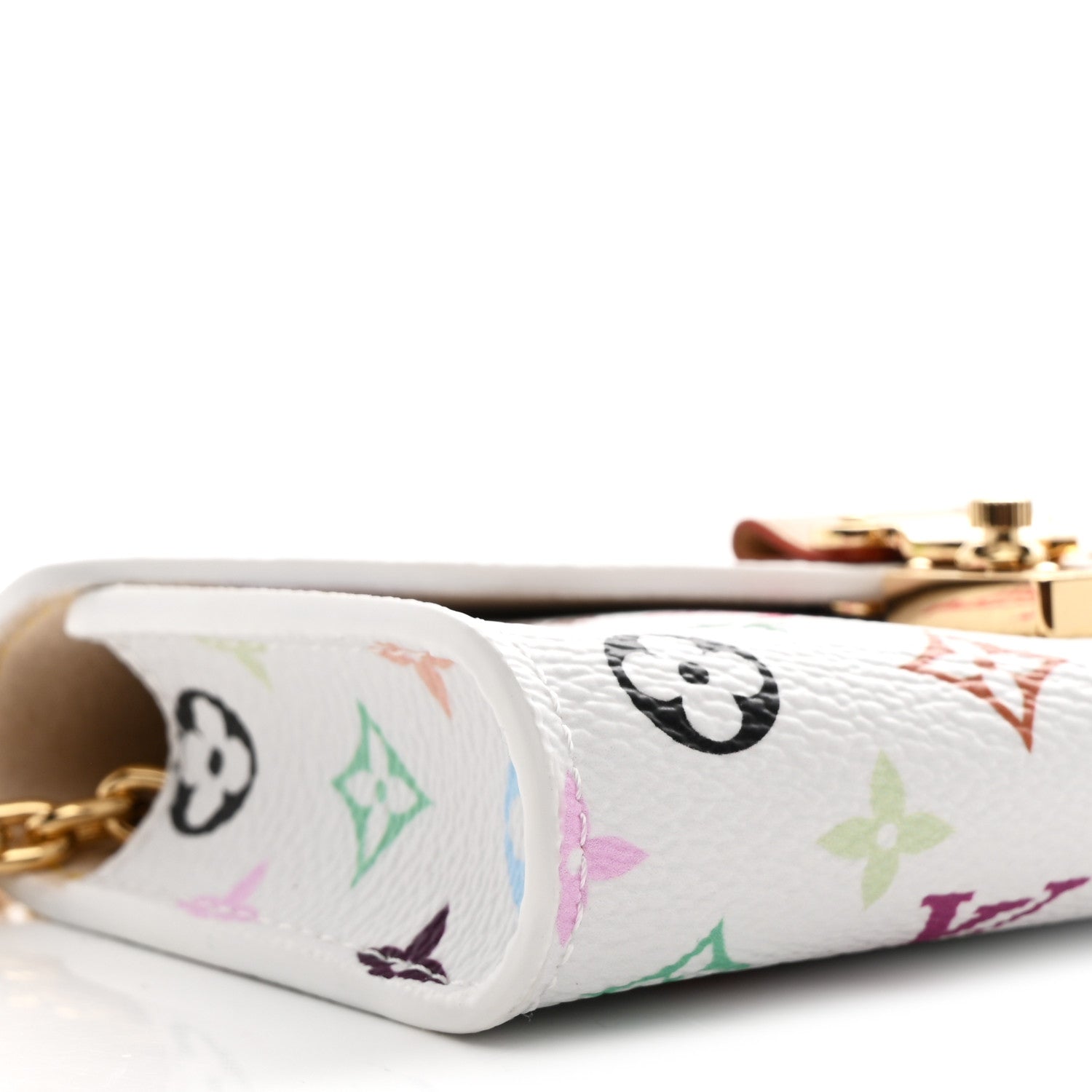 Louis Vuitton LV X TM Monogram Multicolor Pouch Metis Belt White