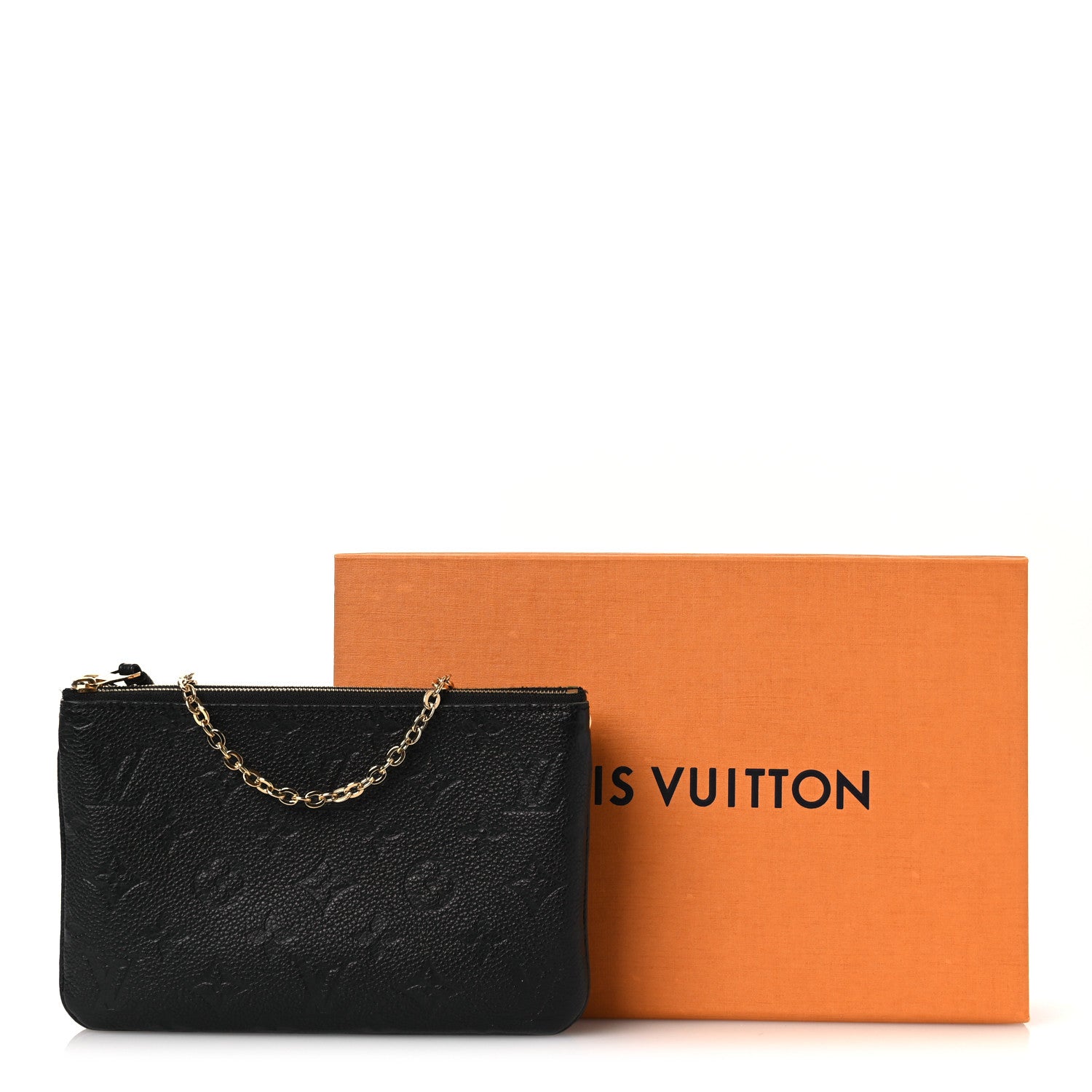 Louis Vuitton Empreinte Double Zip Pochette Black