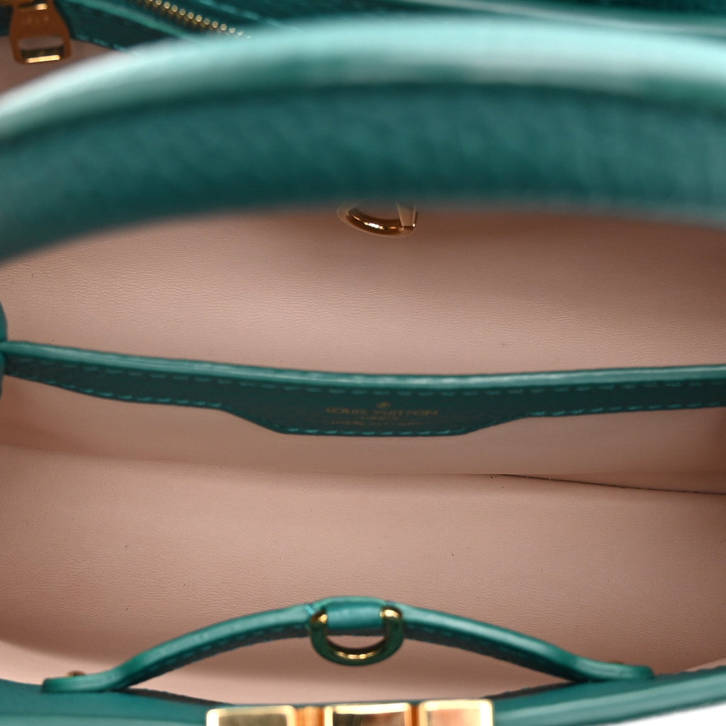 Louis Vuitton Taurillon Capucines BB Green