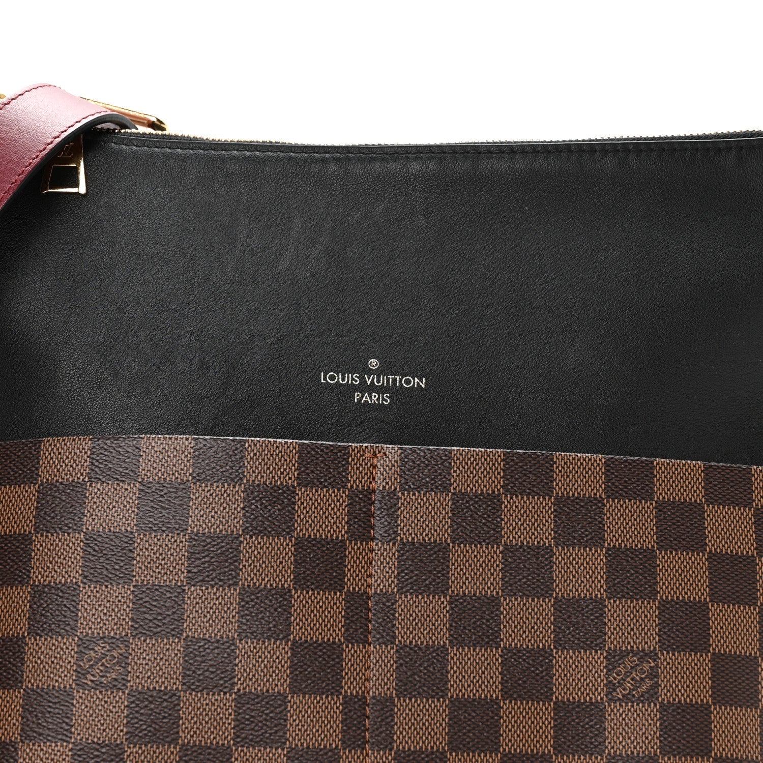 Louis Vuitton Damier Ebene Calfskin Maida Black