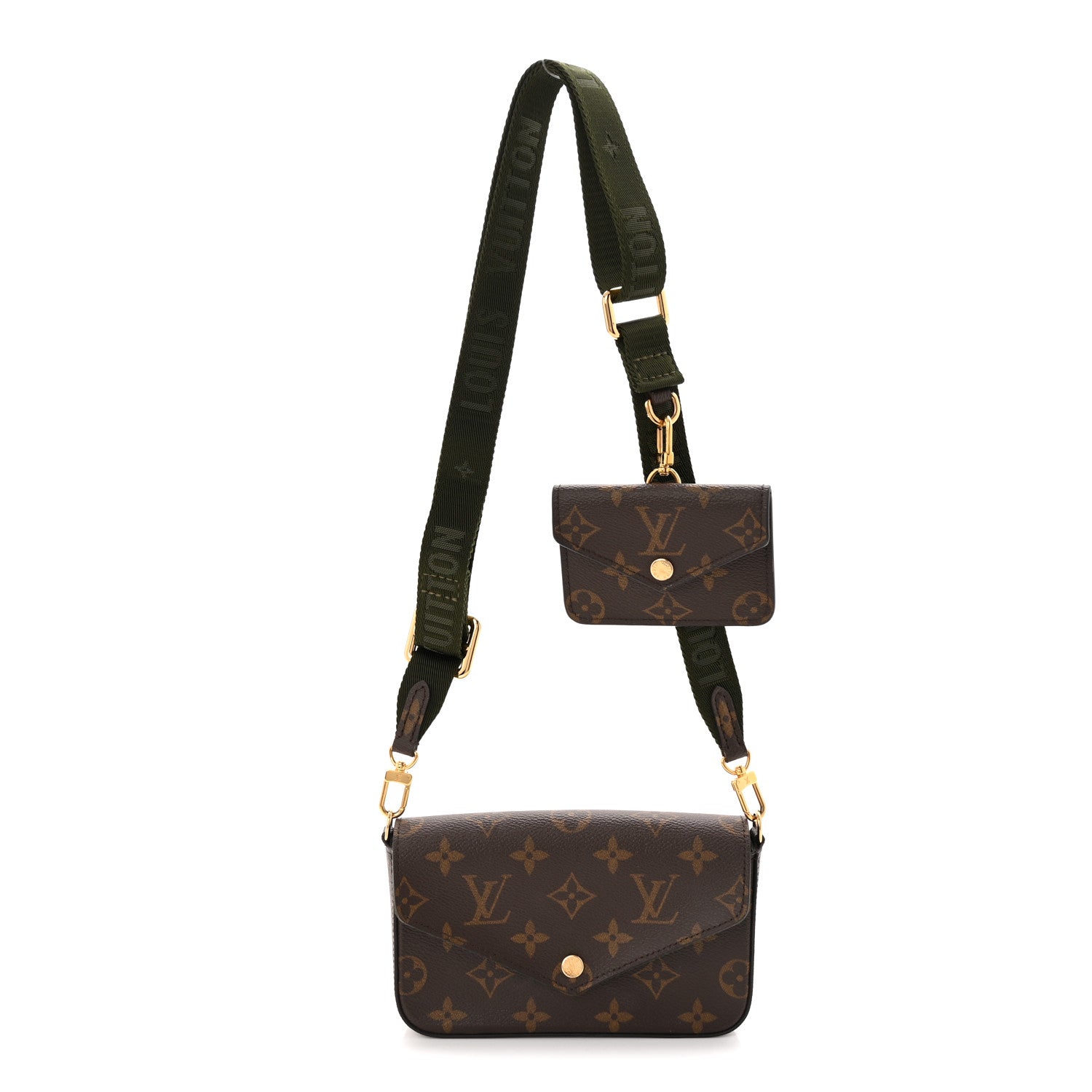 Louis Vuitton Monogram Felicie Strap & Go Kaki
