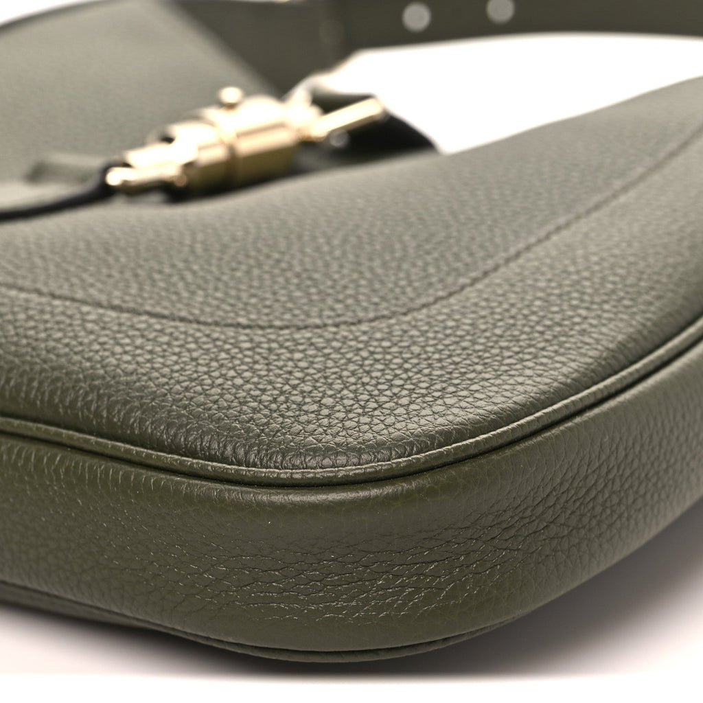 Gucci Grand Prix Calfskin Medium Jackie 1961 Hobo Dark Green