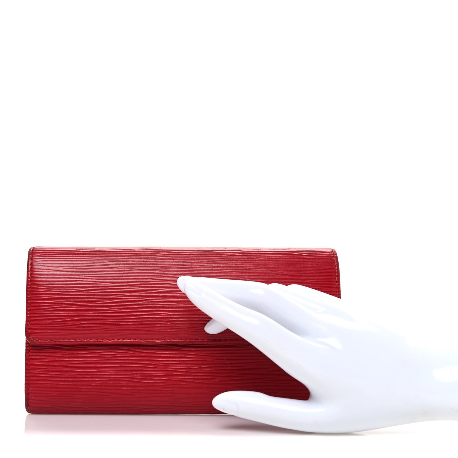 Louis Vuitton Epi Sarah Wallet Castillan Red
