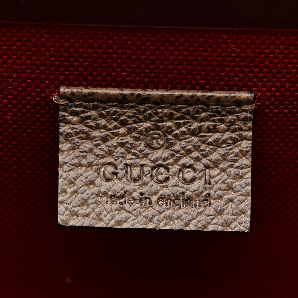 Gucci GG Supreme Monogram Globe-Trotter Beauty Case Brown