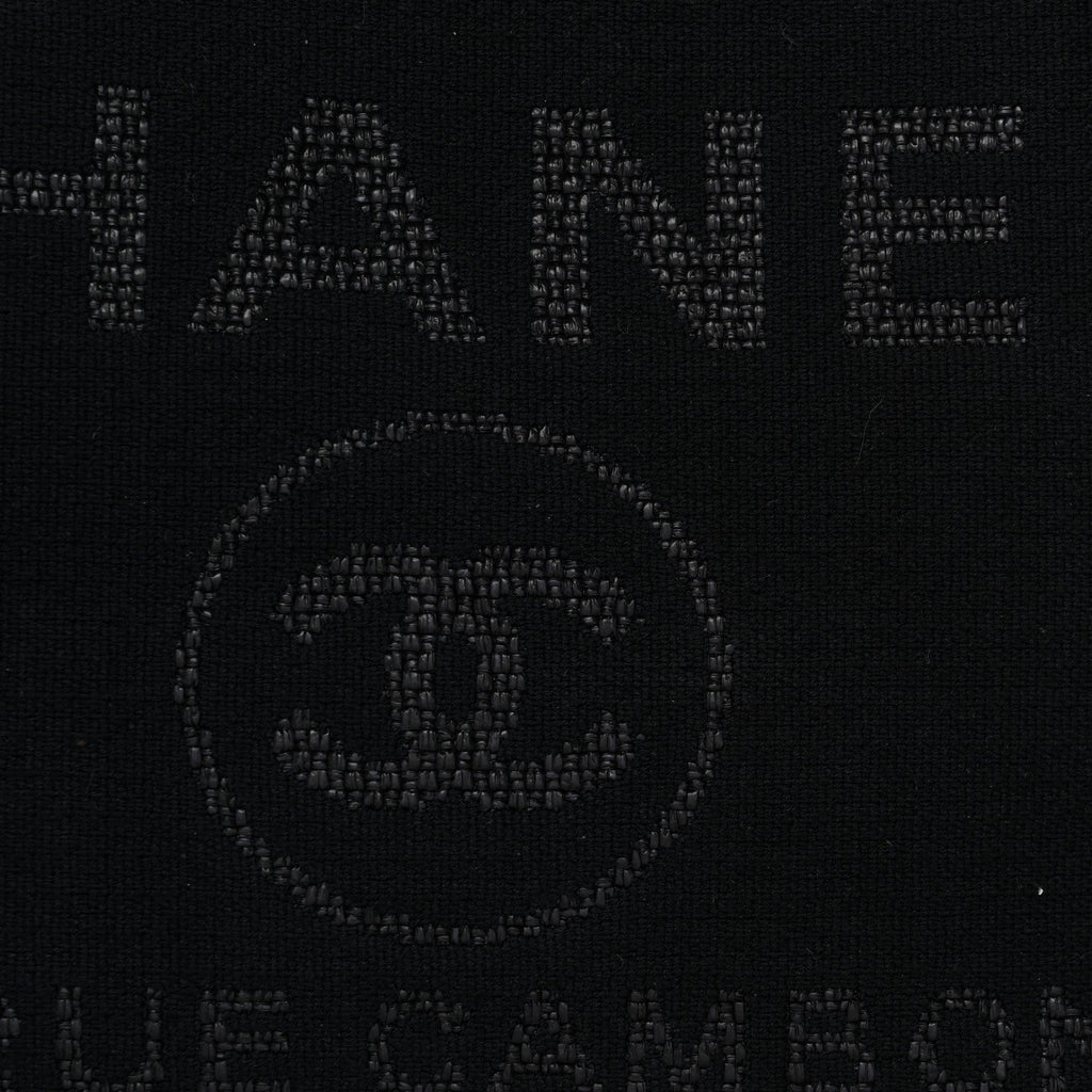 Chanel Mixed Fibers Small Deauville Tote Black