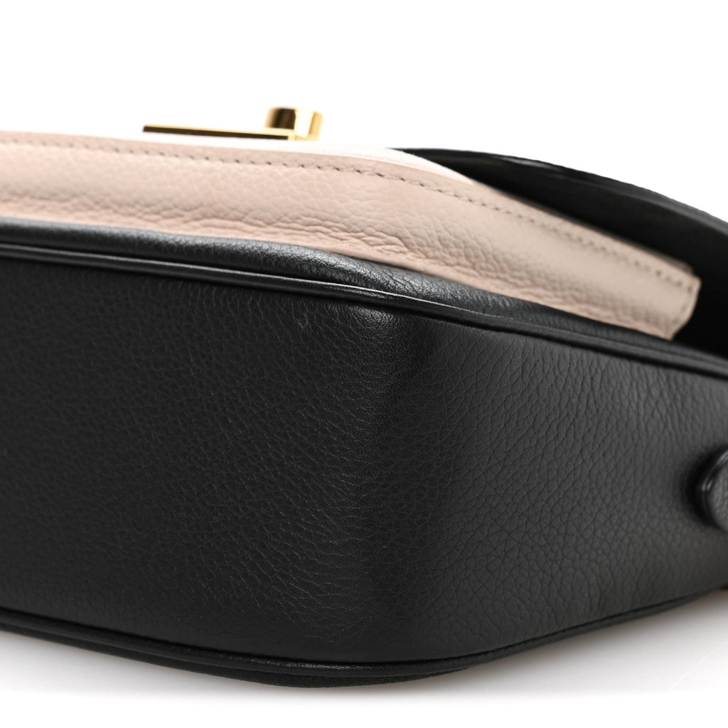 Louis Vuitton Grained Calfskin Lockme Tender Black