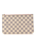 Louis Vuitton Damier Azur Neverfull MM GM Pochette Rose Ballerine