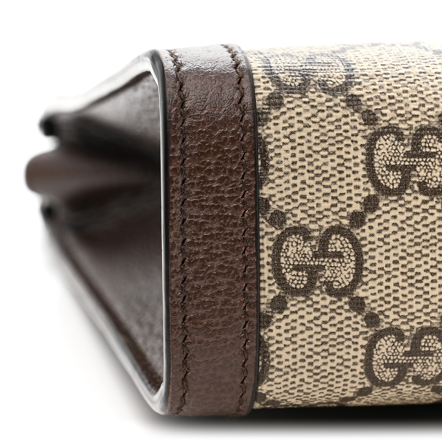 Gucci GG Supreme Monogram Web Ophidia Pouch Brown