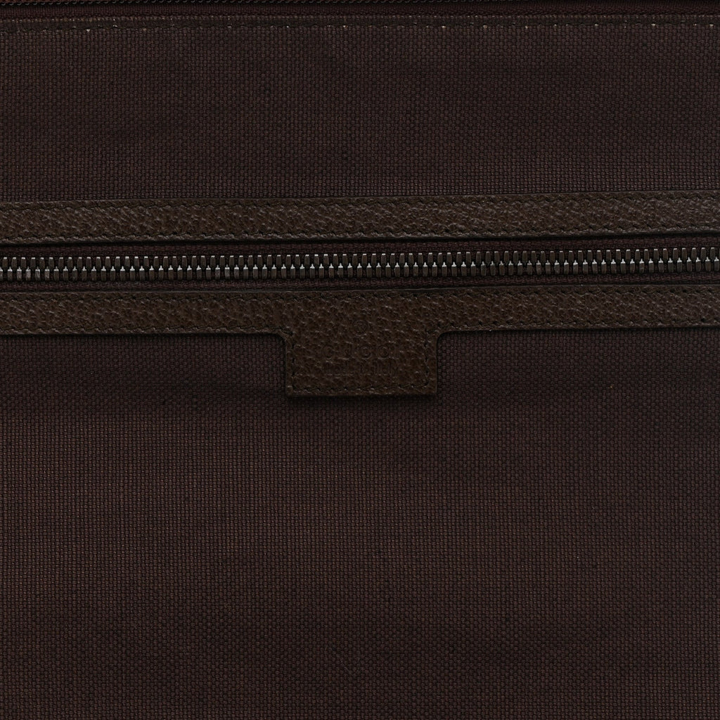 Gucci GG Supreme Monogram Textured Dollar Calfskin Web Ophidia Savoy Garment Bag Beige Ebony New Acero