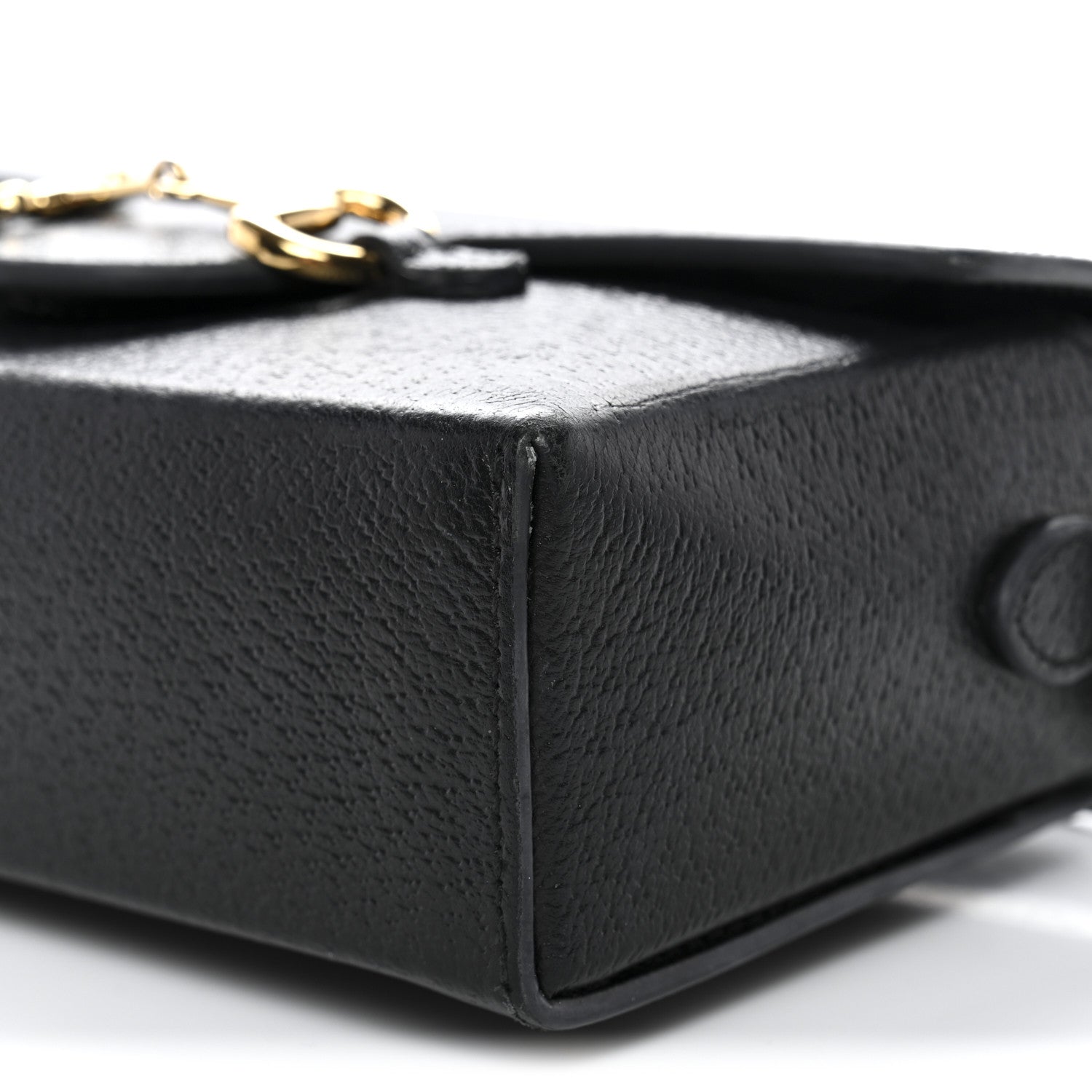 Gucci Calfskin Horsebit 1955 Shoulder Bag Black