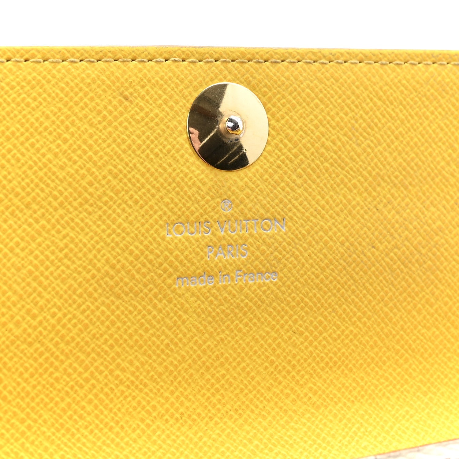 Louis Vuitton Monogram Multicolor Sarah Wallet White Citron