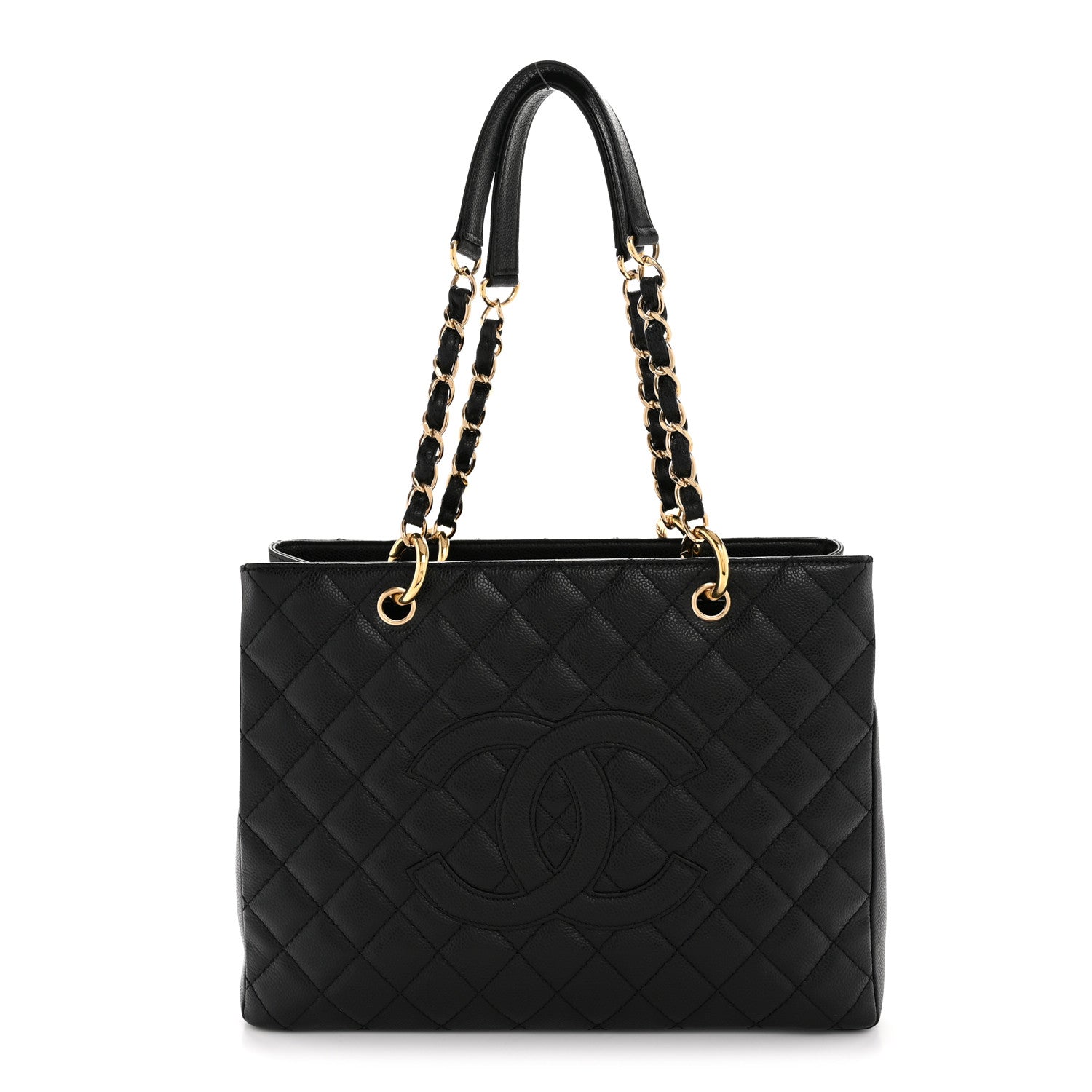 Chanel Caviar Quilted Grand Shopping Tote GST Black