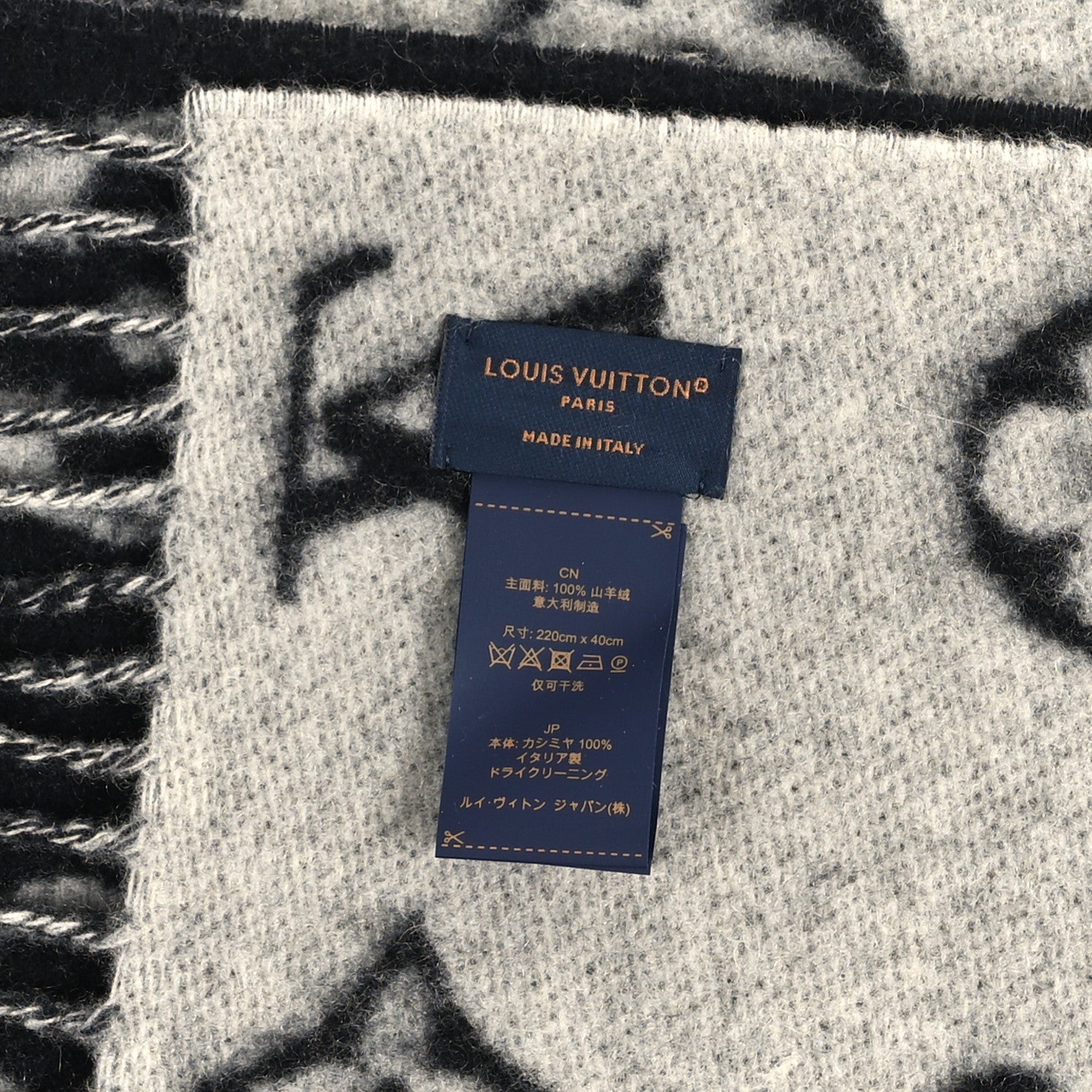 Louis Vuitton Reykjavik 2.0 Scarf Black