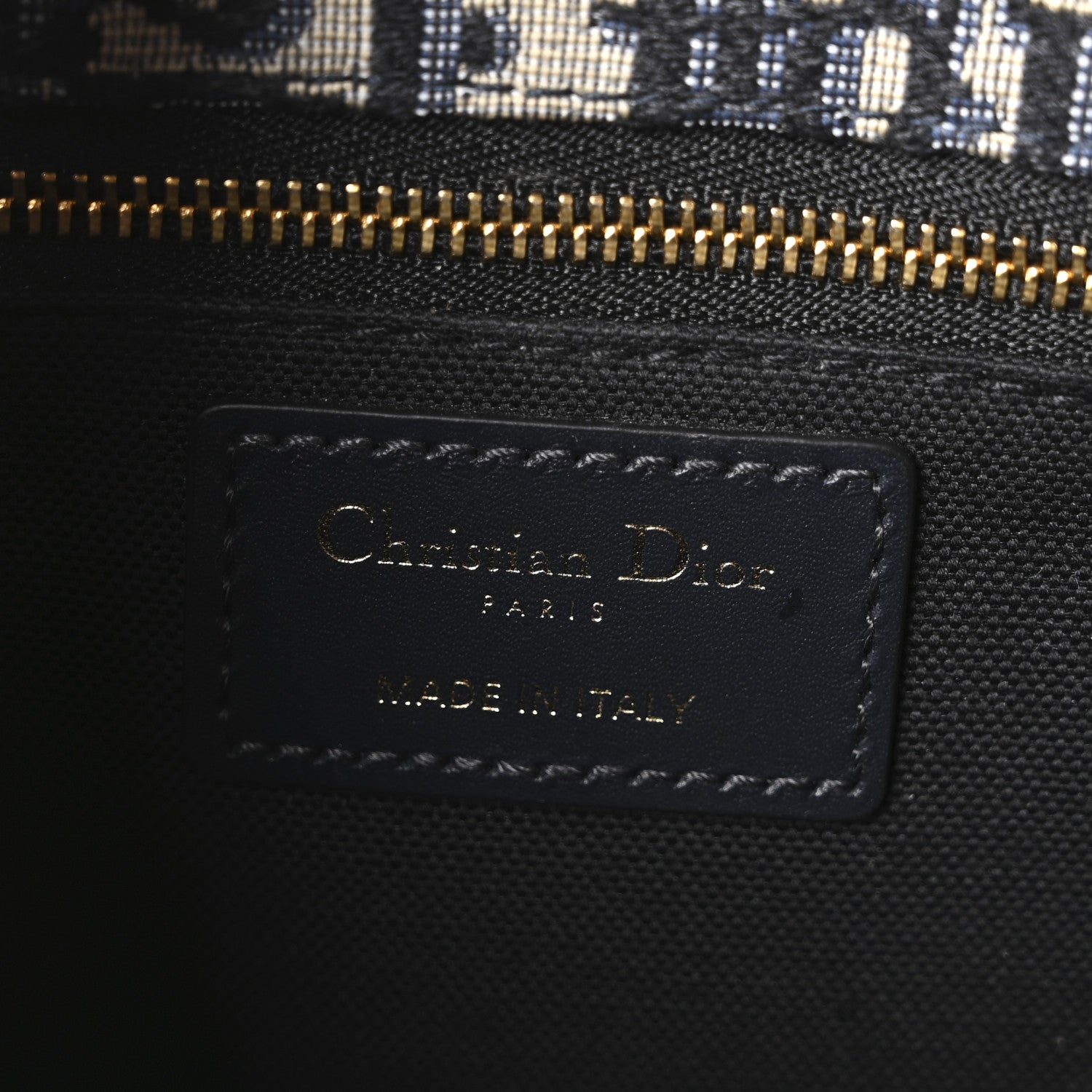 Christian Dior Oblique 30 Montaigne Flap Bag Blue