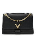 Louis Vuitton Monogram Cuir Plume Ecume Very Chain Bag Black