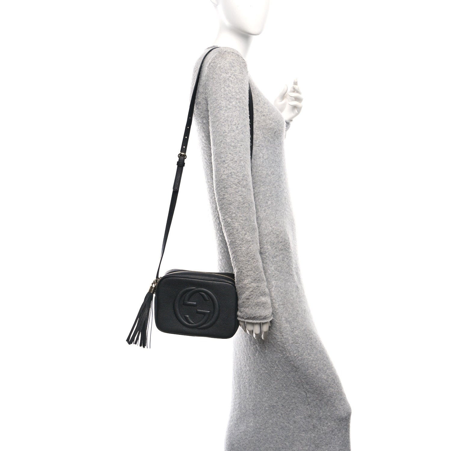Gucci Pebbled Calfskin Small Soho Disco Bag Black