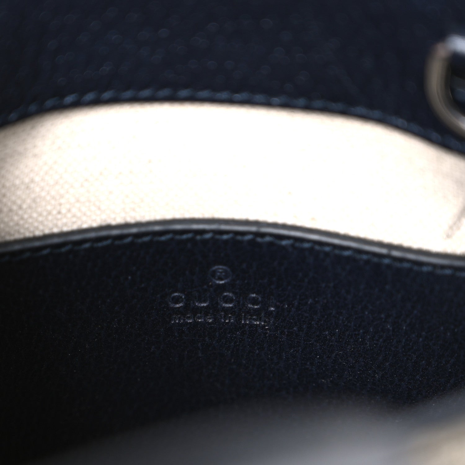 Gucci GG Supreme Monogram Textured Dollar Calfskin Mini Retro Interlocking G Tote Bag Beige Blue