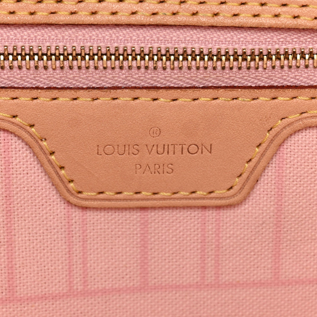 Louis Vuitton Damier Azur Neo Neverfull MM Rose Ballerine