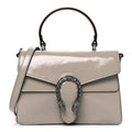 Gucci Crinkled Patent Small Dionysus Top Handle Bag Sphinx