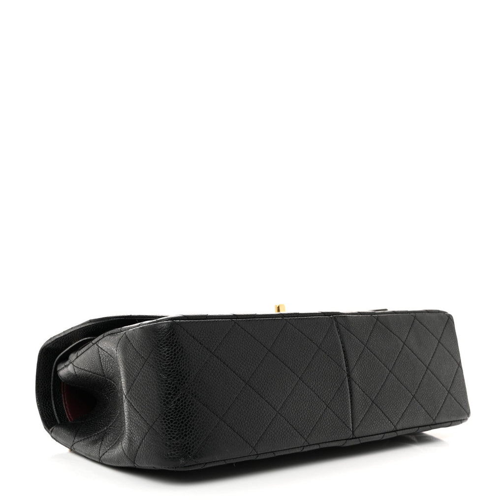 Chanel Caviar Quilted Jumbo Double Flap Black