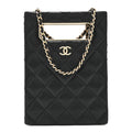 Chanel Caviar Quilted Evening Box Bag Black
