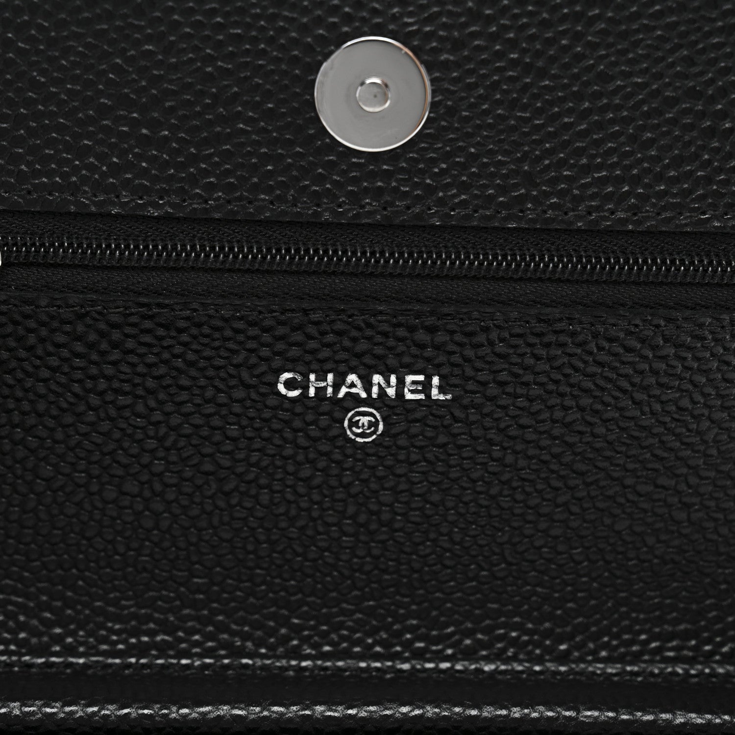 Chanel Caviar Quilted Wallet on Chain WOC Black