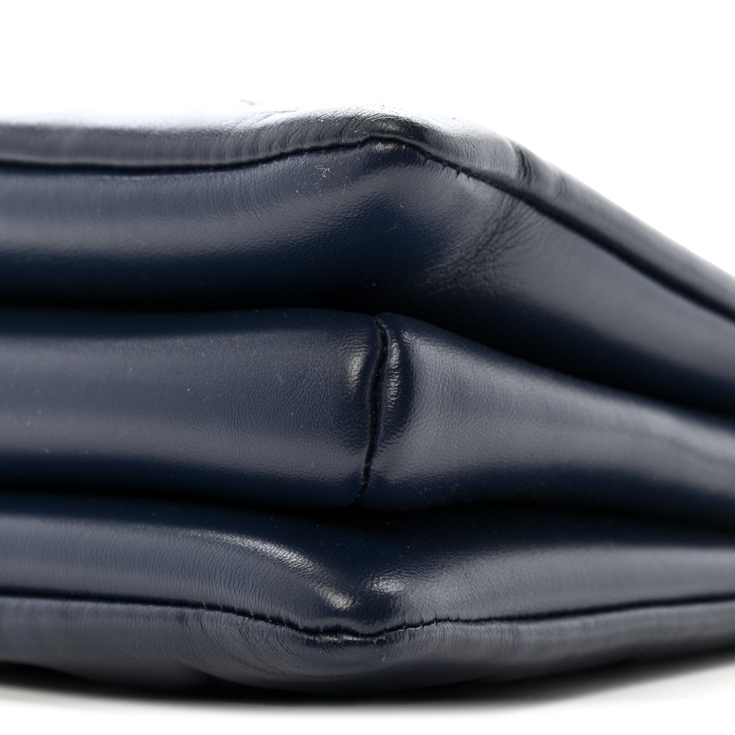 Louis Vuitton Lambskin Embossed Monogram Coussin PM Navy