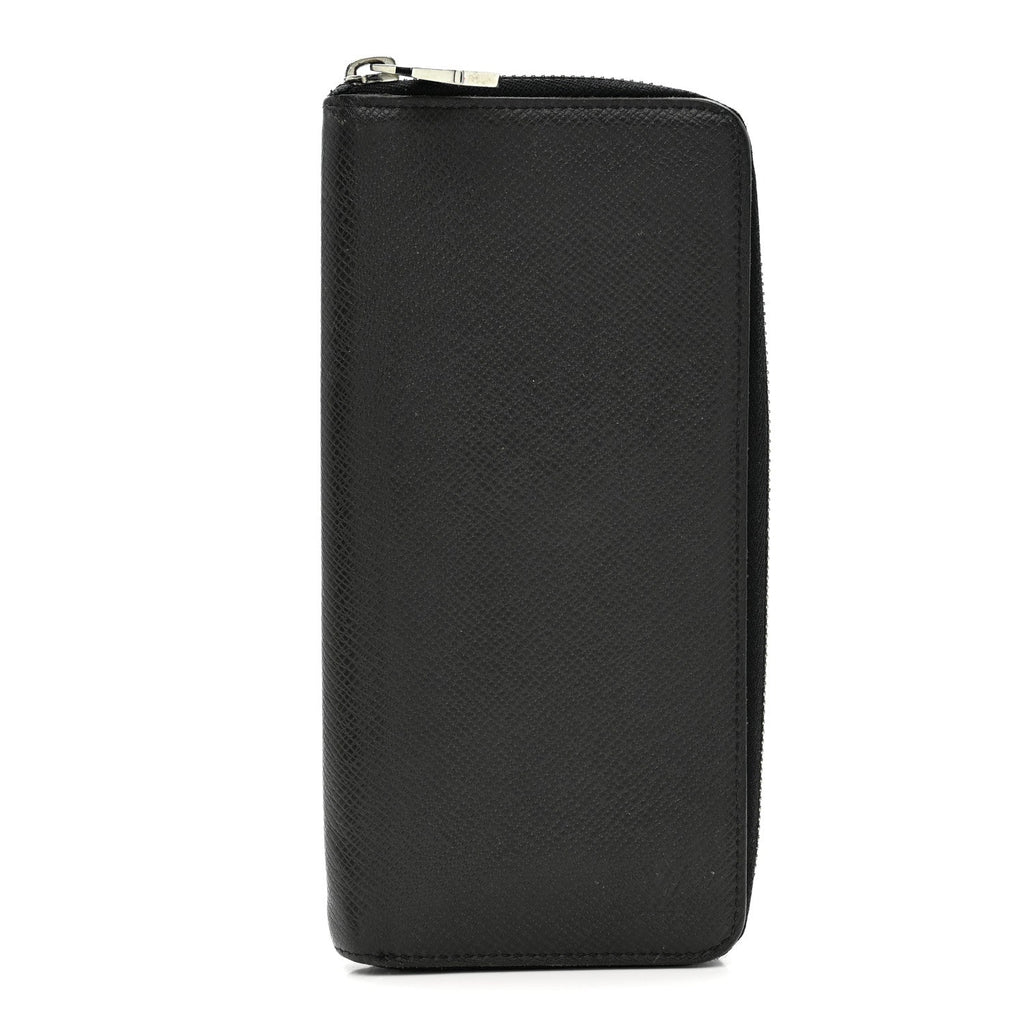 Louis Vuitton Taiga Vertical Zippy Wallet Black