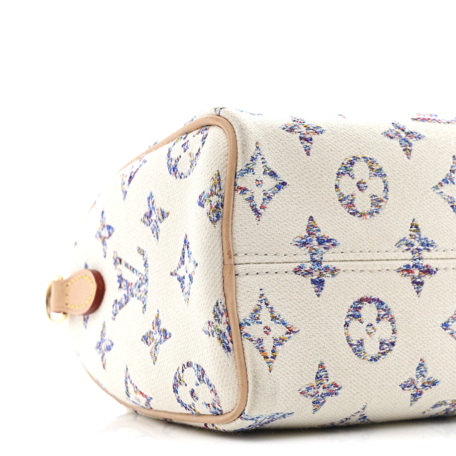 Louis Vuitton Monogram Jacquard Fabric Speedy Bandouliere 20 Multicolor Beige